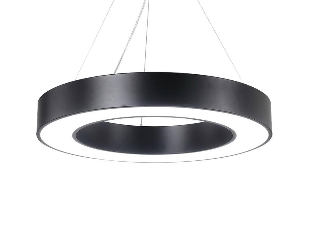Circle BIG LED lampe Ø:120. SORT