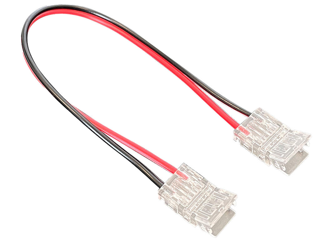 Adapter for LED strip. lavprofil samler med ledning. 8mm. COB. singlecolor. IP20. 5V-24V