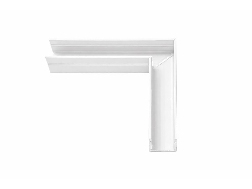 CLICK LED hjørne-samler 90° for alu-strømskinne. Hvid