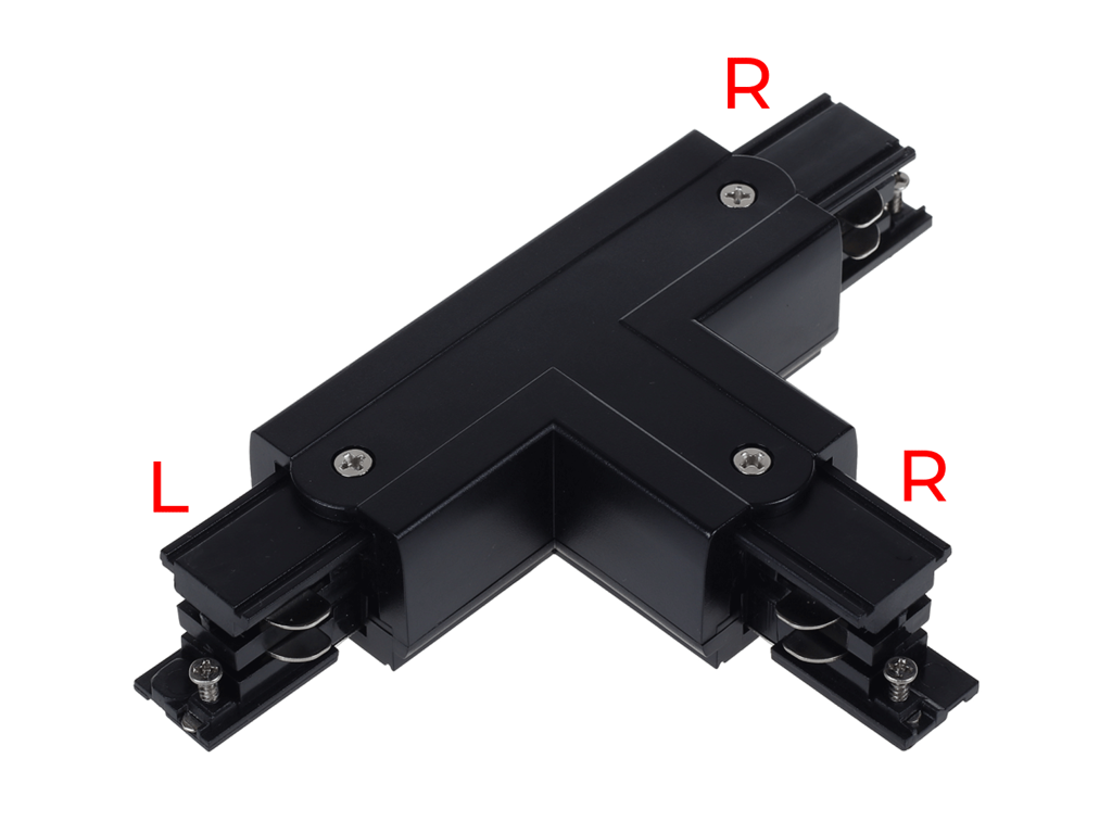 Track Rail T-samling 3-faset – sort