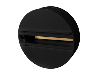 Rund Track Base indbygning 3-faset – sort