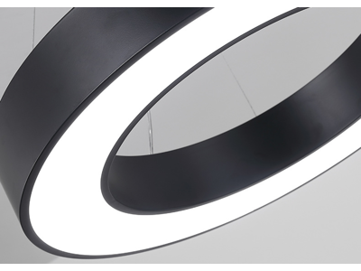 Circle BIG LED lampe Ø:40. SORT. NW. on/off