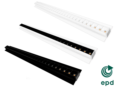 LED TC UGR lysskinne for Troldtekt/træbeton 60 cm.