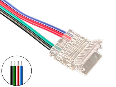 Adapter for LED strip. Samler. 10mm. COB. RGB. IP20