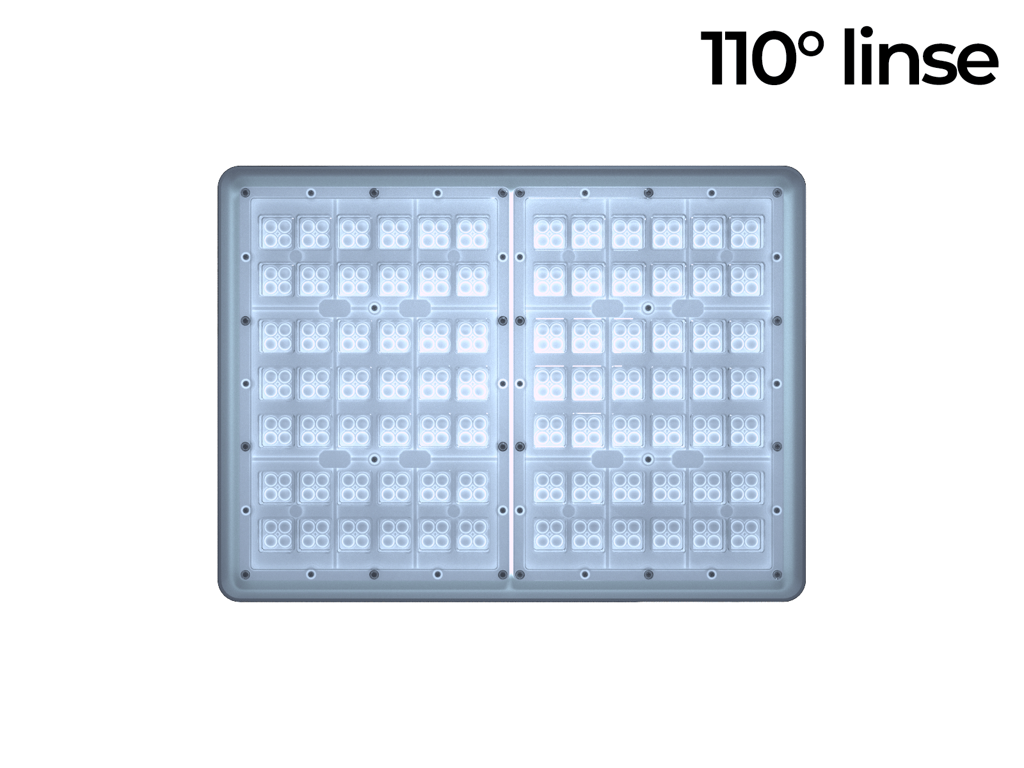 110° linse for Anti-Glare lampe. 150W/200W modeller 160 lm/w