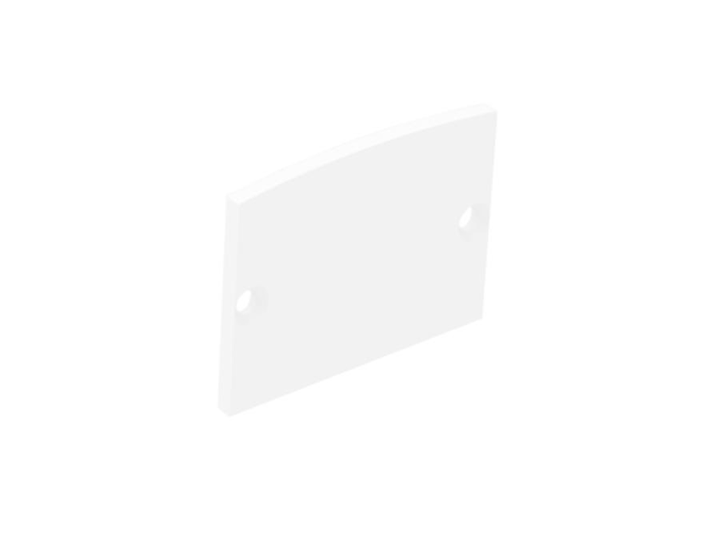 Endestykke for alu-skinne 32x25. hvid