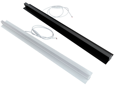 PureLED lysskinne for Troldtekt 60 cm. planforsænket 