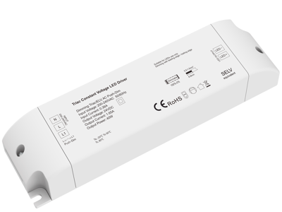 LED driver 24V 40W. Triac/Push dæmpbar. inkl. AC adapter og DC stik HAN (35135)