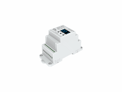 DALI controller 4-kanals (DT6 / DALI-2) for DIN-skinne. 12-24VDC/5A*4CH