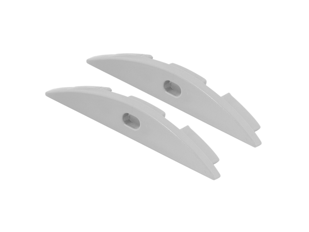 Endestykke sæt til APK209 (2 stk.) 1m/hul 1u/hul GRÅ