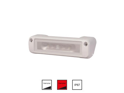 Perimeter hvid/rød dim 10-30v