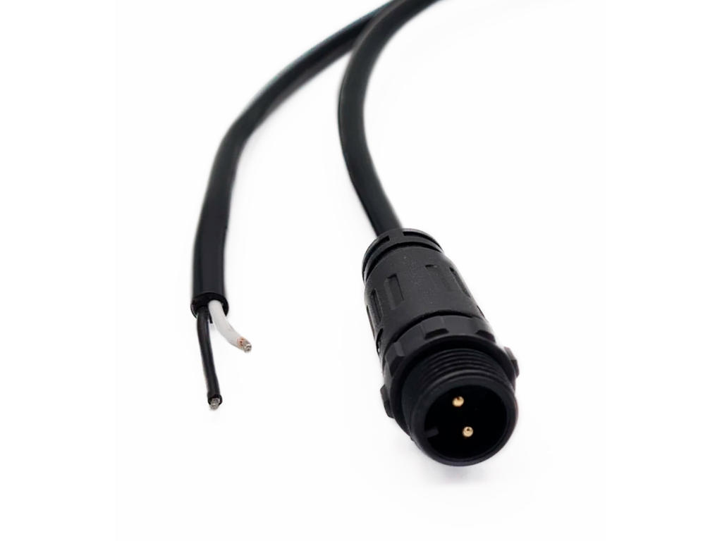 Startkabel på 1 meter til Sauna LED Strip IP68 - Sort