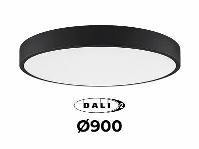 LUMINA Moon LED lampe Ø90 cm. 56-112W  Sort - DALI