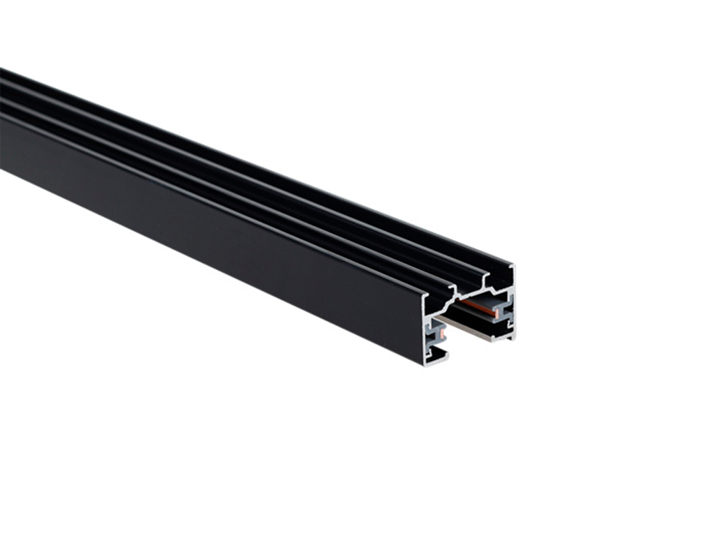 Slim Track Rail 1.5 m 1-faset – sort