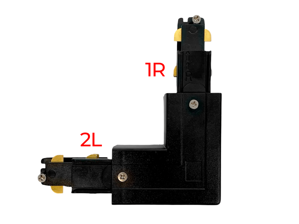 PRO Track Rail hjørnetilslutning højre 3-faset – sort