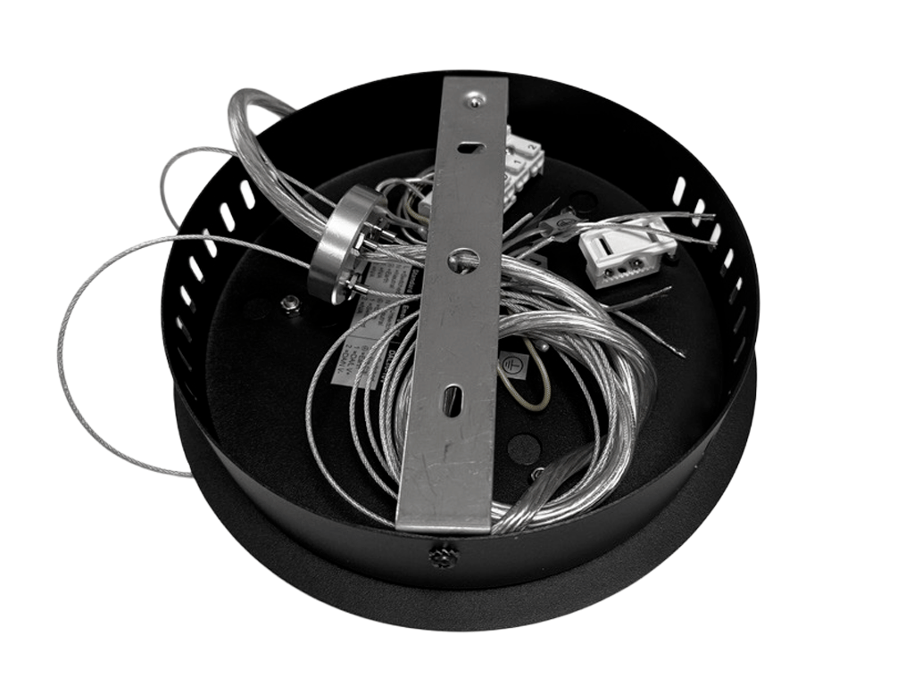 Wire center-ophængssæt sort. for LUMINA LED lampe Ø:80 cm.