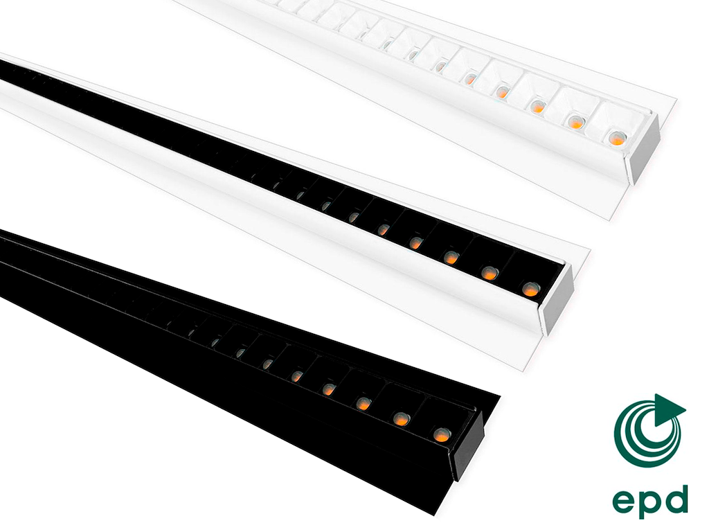 LED TC UGR lysskinne for Troldtekt/træbeton 120 cm.