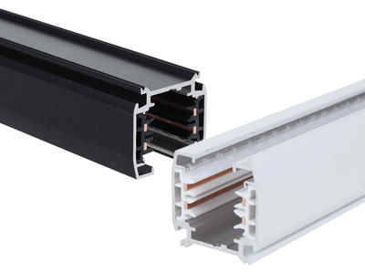 3-fasede Track-skinner – sort eller hvid + tilbehør