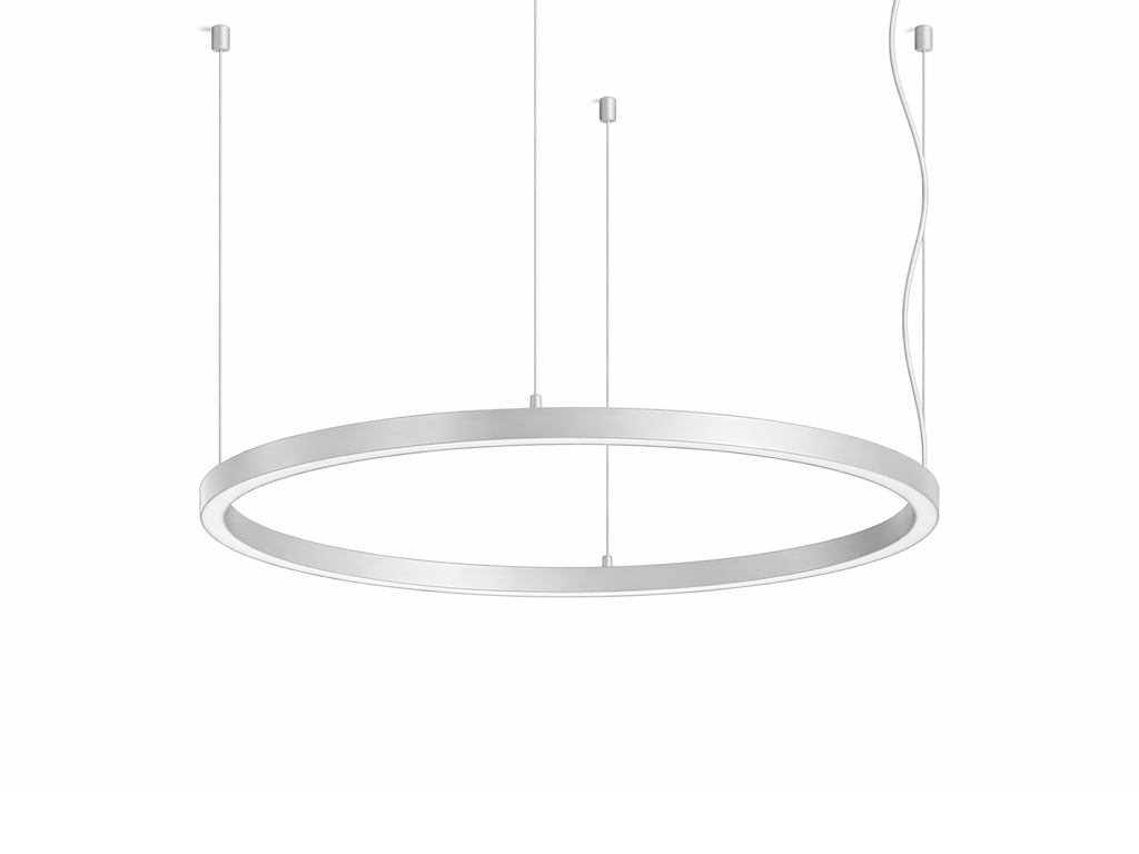 Circle Ultra Slim LED lampe Børstet Sølv. Ø1535 WW. DALI dæmpbar