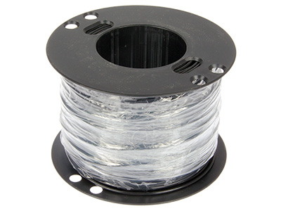 Ledning. blød sort 1.5mm 100 m.