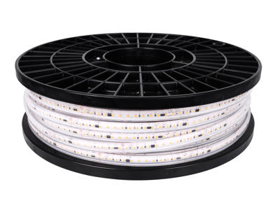 LED vandtæt strip,  230V, 15W/m. 3.000 kelvin