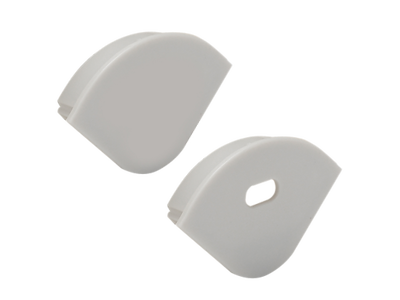 Endestykke sæt til APK208 (2 stk.) 1m/hul 1u/hul GRÅ