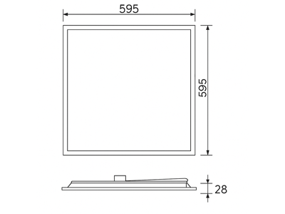 LED Siga panel 60x60 34W NW+WW (back-lit)