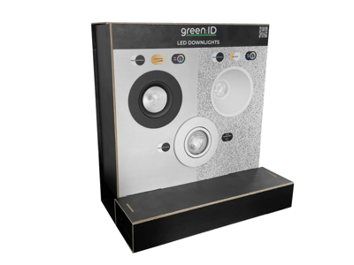 Borddisplay LED m. downlights