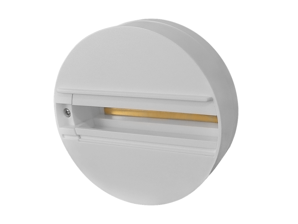 Rund Track Base indbygning 3-faset – hvid