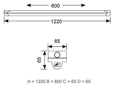 Led armatur Topline 25W IP20