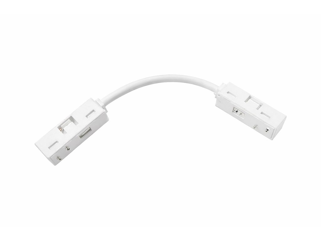 CLICK LED dobbelt tilslutning (samler) for alu-strømskinne, hvid