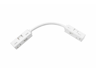 CLICK LED dobbelt tilslutning (samler) for alu-strømskinne, hvid