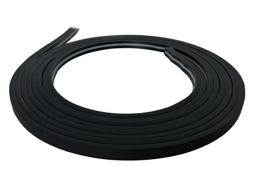 LED Neon Strip 10x10. sort. 8W. 30 cm. 24V. 50 cm. tilslutningskabel med DC han stik