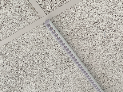 LED TC UGR lysskinne for T-skinne-loft. 60/120 cm. H: 25 mm.