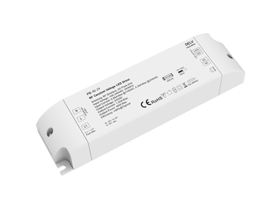 LED driver 24V 40W dæmpbar RF 2.4GHz for trådløs styring + PUSH dæmp INKL. påmont. AC-stik og DC han-stik (3.5 mm)