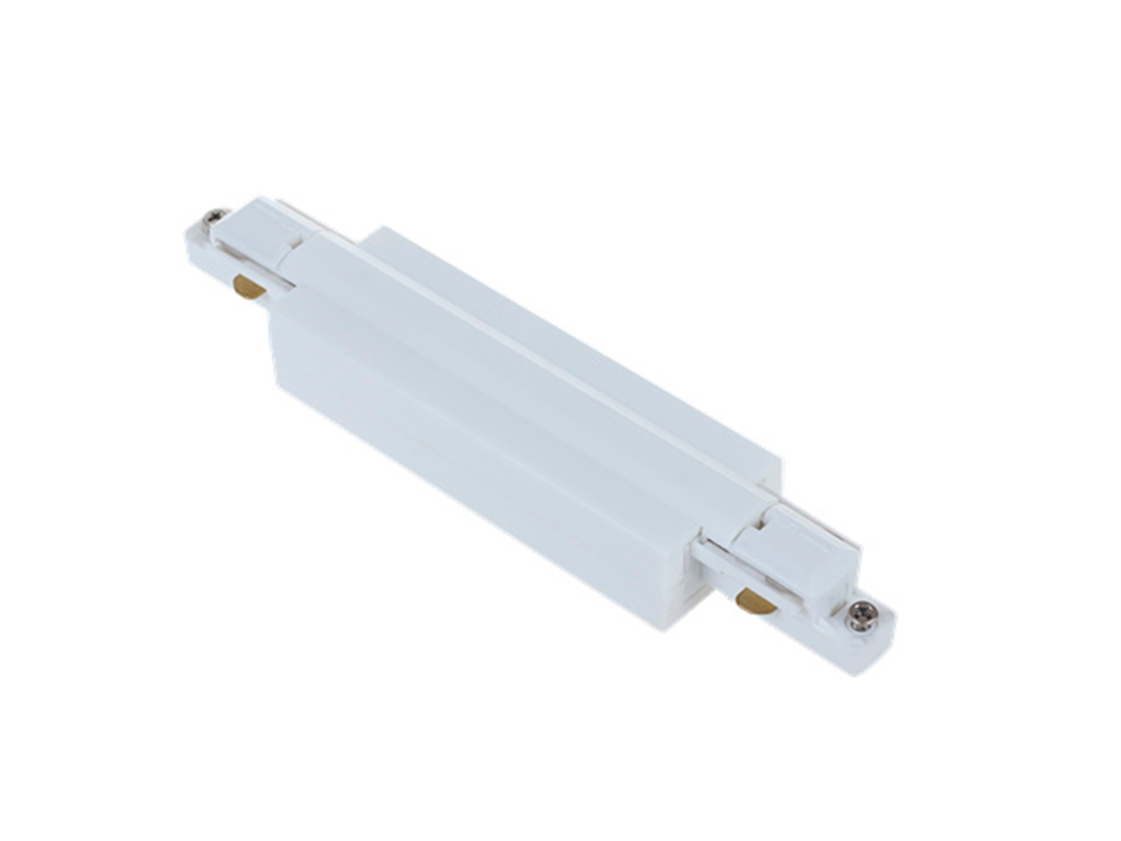 Slim Track Rail samlestykke indvendig – 1-faset / 2-ledet – hvid (64006)
