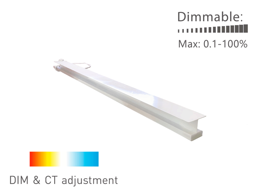 LED Troldtekt CCT underforsænket lysskinne 60 cm.