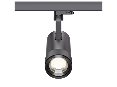 A1 LED skinnespot zoom 30W – varm hvid – sort – 3-faset adapter