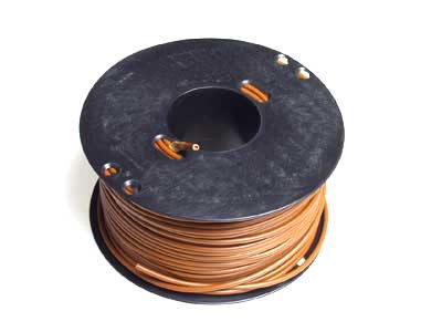 Ledning. blød brun 1.5mm 100 m.