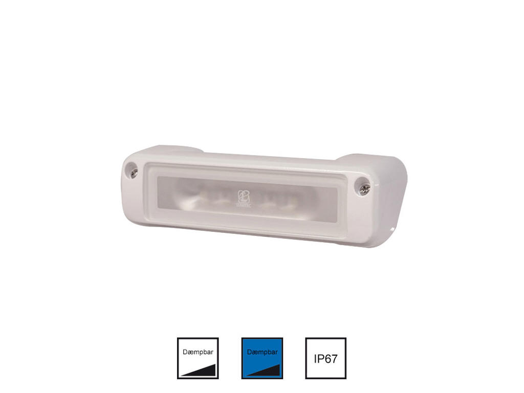 Perimeter hvid/blå dim 10-30v