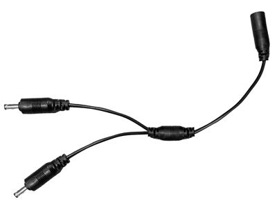 Y-adapter 1 hun/2 han. 10 cm. (DC 35135)