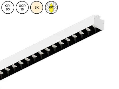 ALYCE LED modul 564 mm. UGR<16. HVID/SORT. 3000k. 60° CRI>90