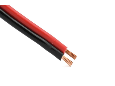 Dobbelt-kabel rød/sort i flere tykkelser