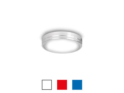 Downlight rød.blå.hvid 10-30v