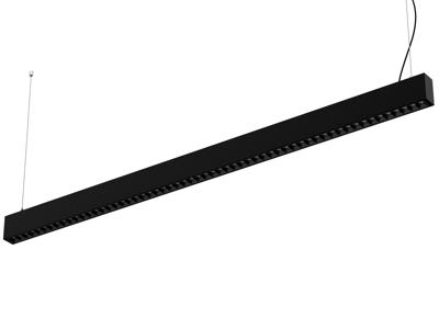 HERA ALYCE armatur 1.5 m. til up/down SORT. DALI dæmpbar. incl. 2 endestykker.