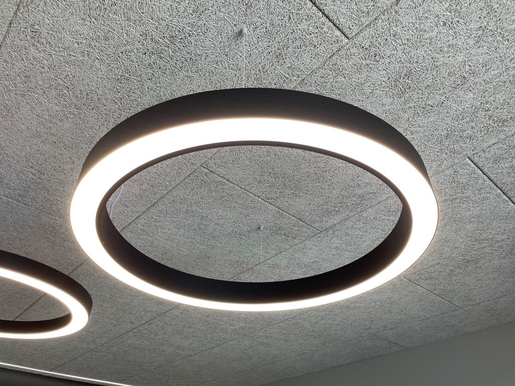 Circle Slim LED lampe Ø:543. SORT