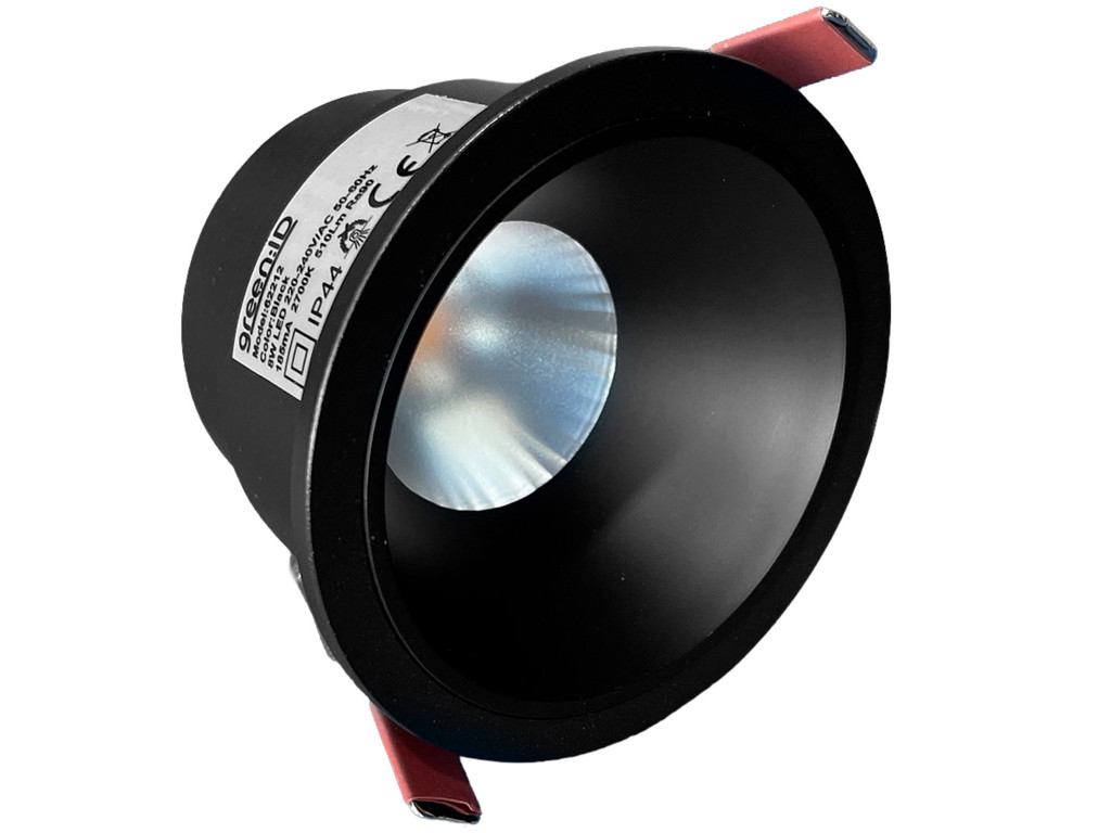 LED downlight SORT. 2700K. Ø:83mm. inkl. driver