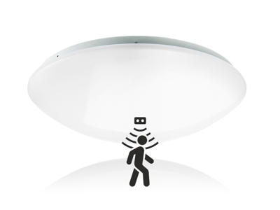 Pragmalux Polo plafond m/sensor Ø:360mm 18W. 3-CCT