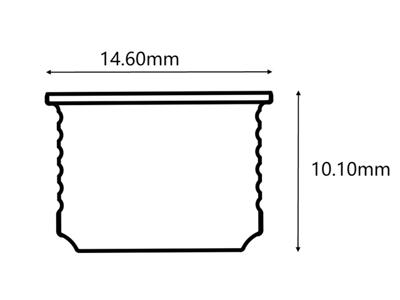 Rota-Lux drejebar LED indbygningsskinne 30 cm. 24V 2700K. Champagne