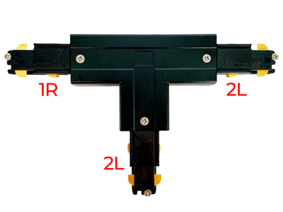 Rund Track Base indbygning 3-faset – sort